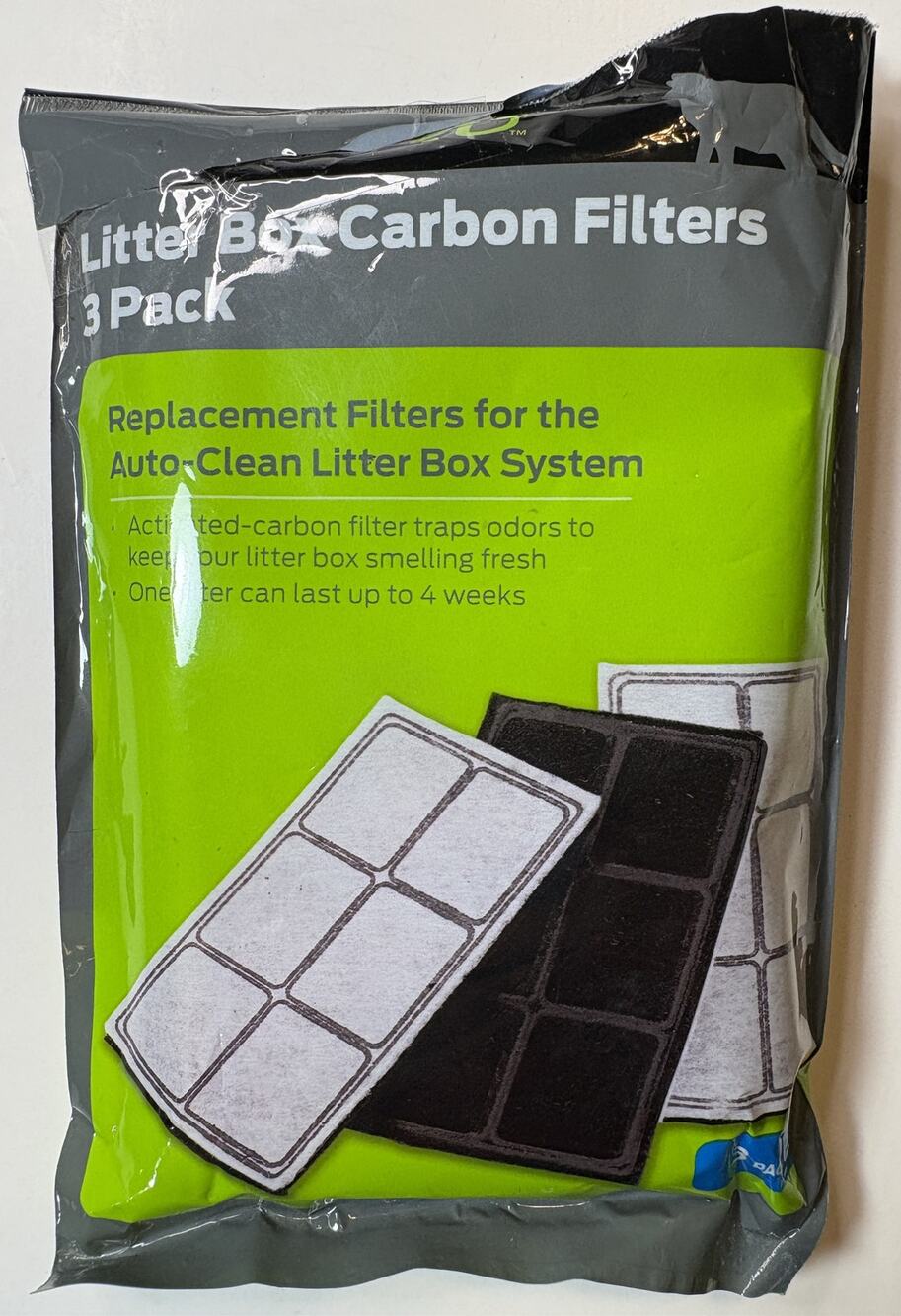 Litter Box Carbon Filters – 2 Pack (Auto‑Clean Litter Box System)